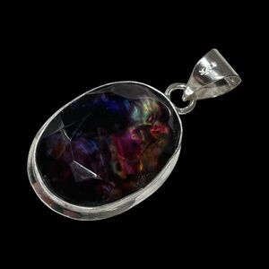 Natural Ammolite Multicolor Pendant  Untreated Gemstone